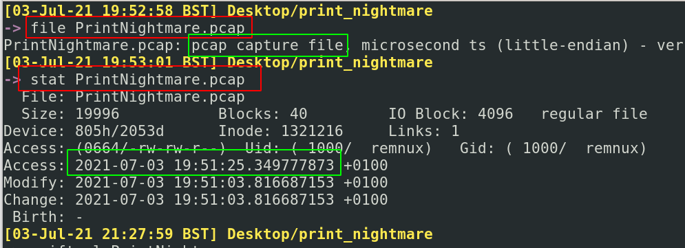 PCAP or PCAPNG packet capture