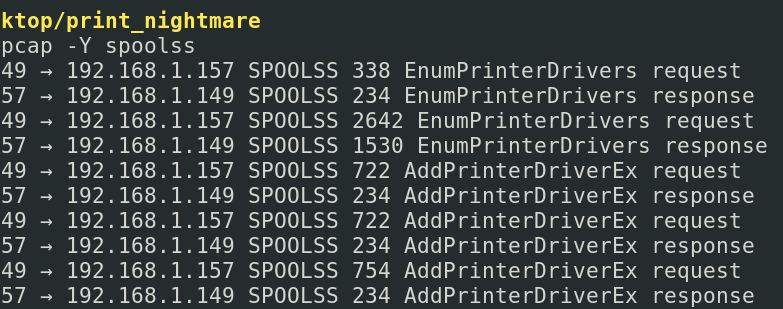 Spoolss utilises DCE RPC and SMB