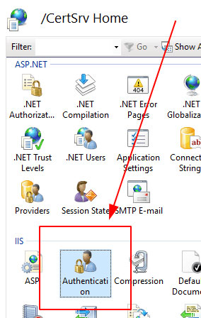 certsrv authentication