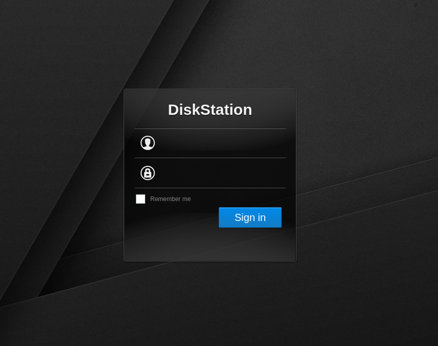 Login page for old Synology DiskStation presented by OpenCanary